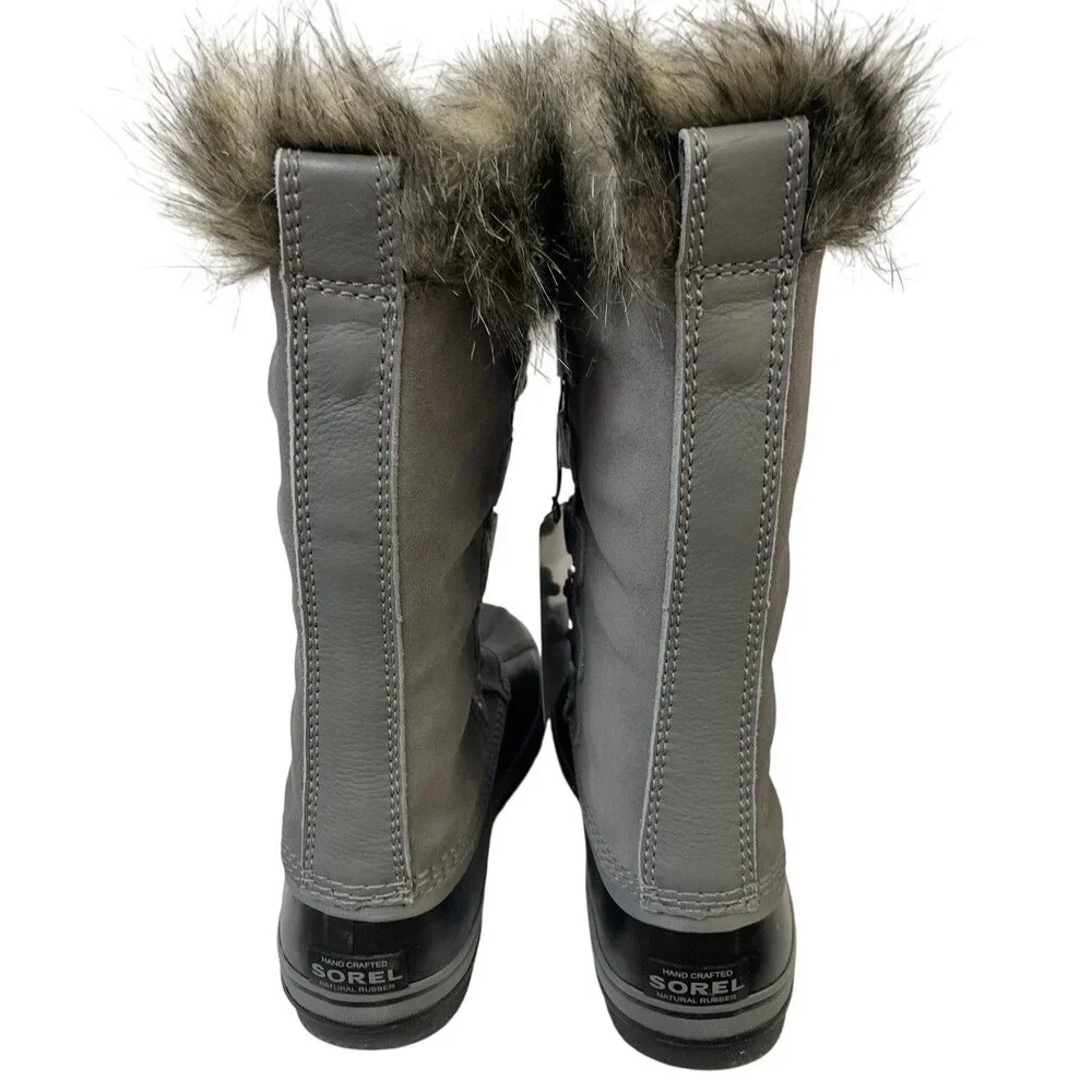 New Sorel Womens Size 8 Gray Arctic Mid Calf Lace Up Warm Snow Boots Shoes